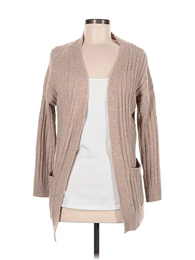Pre-owned Jolie & Joy Cardigan Sweater In Tan