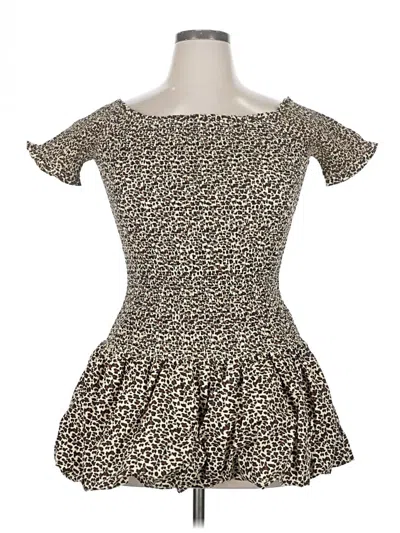Pre-owned Jolie & Joy Casual Dress In Brown