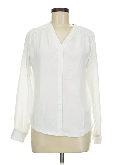 Pre-owned Jolie & Joy Long Sleeve Blouse In Ivory