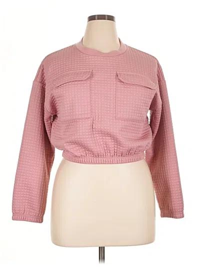 Pre-owned Jolie & Joy Long Sleeve Blouse In Pink