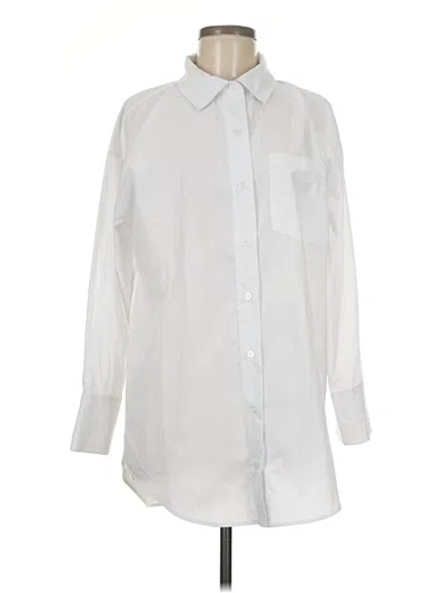 Pre-owned Jolie & Joy Long Sleeve Blouse In White