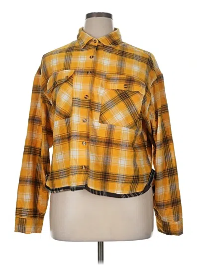 Pre-owned Jolie & Joy Long Sleeve Button Down Shirt In Yellow
