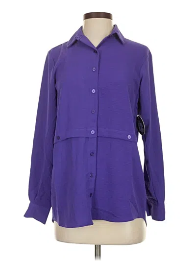 Pre-owned Jolie & Joy Long Sleeve Polo Shirt In Purple