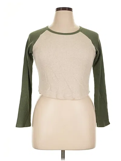 Pre-owned Jolie & Joy Long Sleeve T-shirt In Green