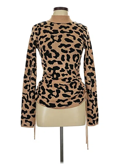 Pre-owned Jolie & Joy Long Sleeve Turtleneck In Brown