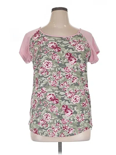 Pre-owned Jolie & Joy Short Sleeve Blouse In Pink