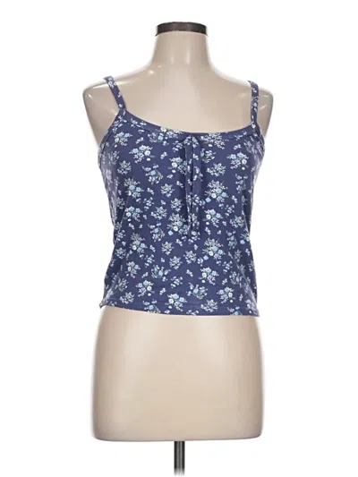 Pre-owned Jolie & Joy Tank Top Blue Strapless Neckline Tops