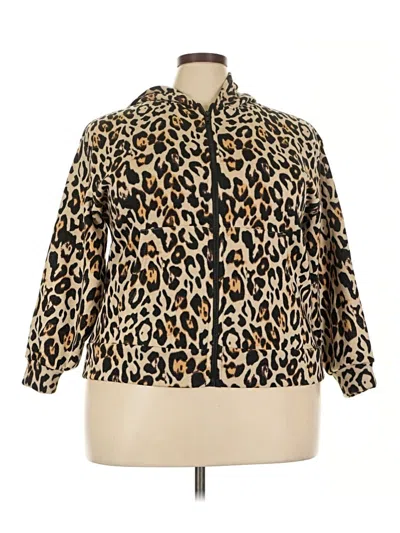 Pre-owned Jolie & Joy Zip Up Hoodie In Gold