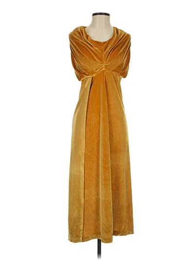 Pre-owned Jolie Casual Dress In Gold