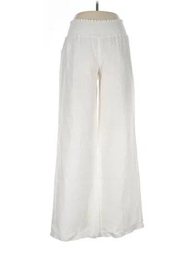Pre-owned Jolie Linen Pants In Ivory