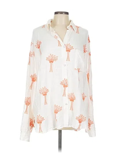 Pre-owned Jolie Long Sleeve Blouse In White