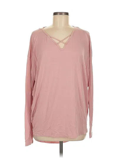 Pre-owned Jolie Long Sleeve T-shirt In Pink