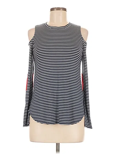 Pre-owned Jolie Long Sleeve Top Black Cold Shoulder Neckline Tops