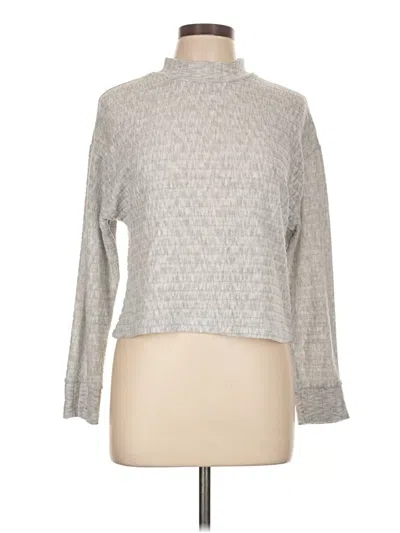 Pre-owned Jolie Long Sleeve Top Gray Turtleneck Tops