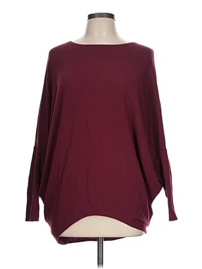 Pre-owned Jolie Poncho In Burgundy