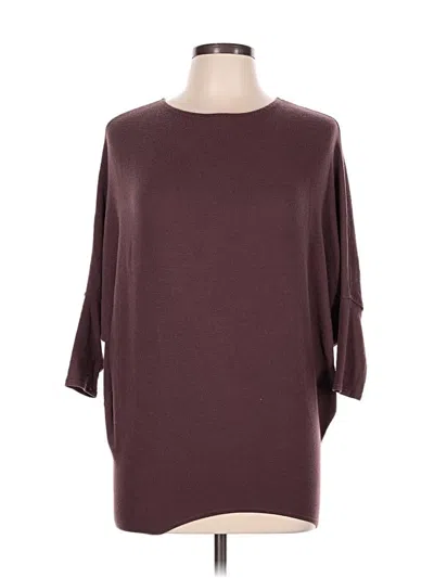 Pre-owned Jolie Poncho In Burgundy