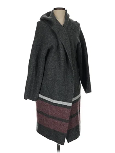 Pre-owned Jolie Poncho In Gray