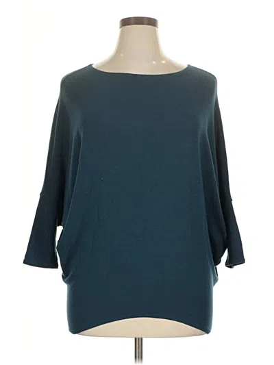 Pre-owned Jolie Poncho In Teal