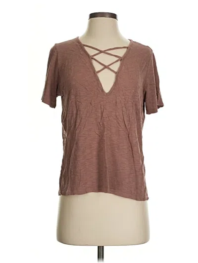 Pre-owned Jolie Short Sleeve T-shirt In Brown