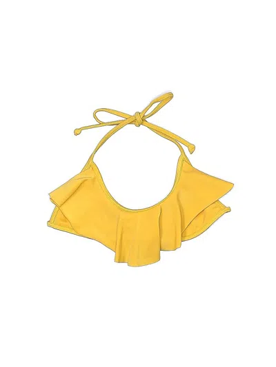 Pre-owned Jolie Swimsuit Top Yellow Swimwear