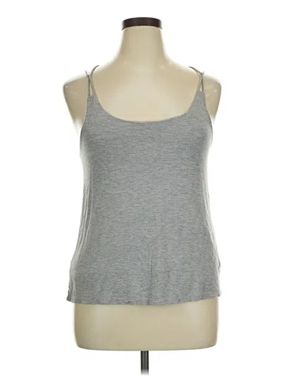 Pre-owned Jolie Tank Top Gray Halter Neckline Tops