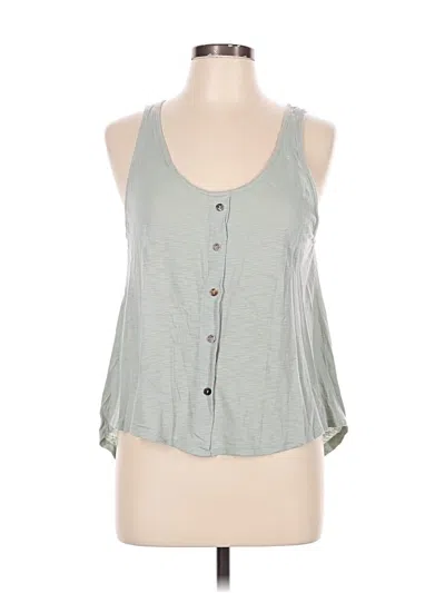 Pre-owned Jolie Tank Top Gray Halter Neckline Tops