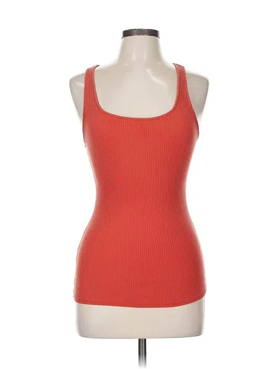Pre-owned Jolie Tank Top Orange Halter Neckline Tops