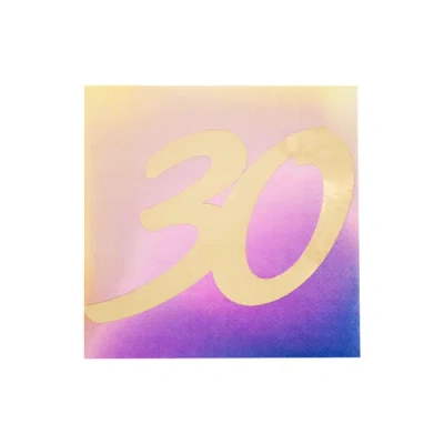 Jollity & Co 30th Birthday Cocktail Napkins In Assorted Pre-pack