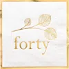 Jollity & Co 40th Birthday Large Napkins In Assorted Pre-pack