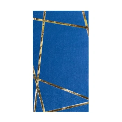 Jollity & Co . 4th Of July Patriotic Navy Guest Napkins In Blue