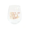 Jollity & Co "ain't No Party Like A Chardy Party" Wine Glass In Assorted Pre-pack