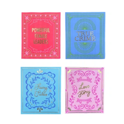Jollity & Co Book Club Book Cover Cocktail Napkins In Assorted Pre-pack