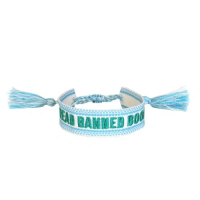 Jollity & Co . Book Club Themed Embroidered Bracelets In Read Banned Books