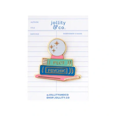 Jollity & Co . Book Themed Enamel Pins In Multi