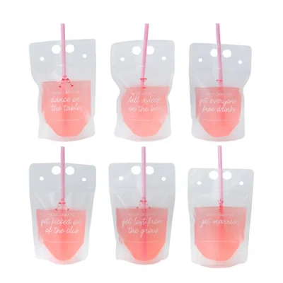 Jollity & Co . Camp Bachelorette Drink Pouch Set Of 12