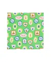 Jollity & Co Camp Explorer Badge Large Paper Napkins, Set Of 16 In Green