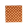 Jollity & Co Checkered Cocktail Napkins In Brown
