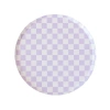 Jollity & Co Checkered Dessert Plates In Purple Posse