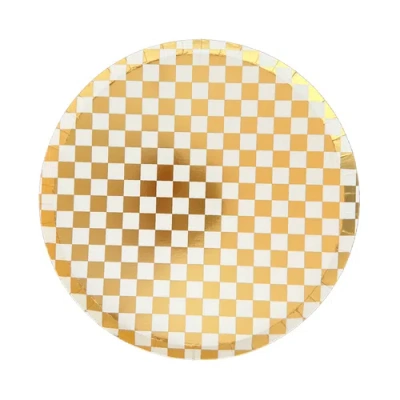 Jollity & Co Checkered Dinner Plates
