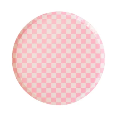 Jollity & Co Checkered Dinner Plates In Pattern
