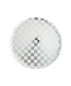 Jollity & Co Checkered Paper Dessert Plates, Set Of 8 In White