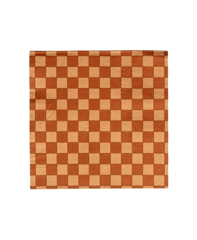 JOLLITY & CO CHECKERED PAPER LARGE NAPKINS, SET OF 16