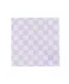Jollity & Co Checkered Paper Large Napkins, Set Of 16 In Purple
