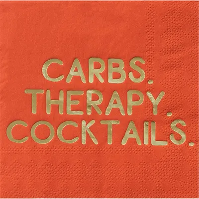 Jollity & Co Cocktail Themed Cocktail Napkins In Red