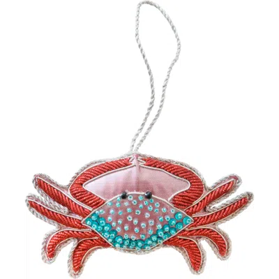 Jollity & Co . Crab Christmas Ornament In Multi