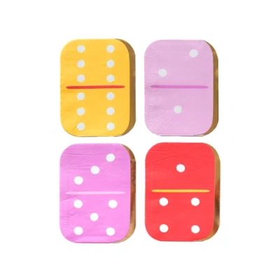 Jollity & Co . Dominoes Guest Napkins In Multi