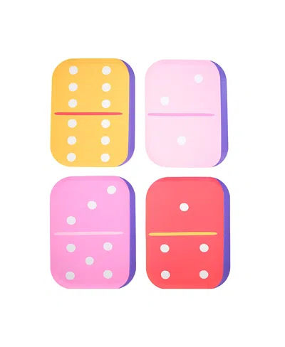 Jollity & Co Dominoes Paper Guest Napkins, Set Of 16 In Multi