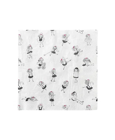 Jollity & Co Eloise At The Plaza Large Paper Napkins, Set Of 16 In White