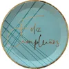 Jollity & Co Feliz Cumpleaño Dessert Plates In Blue