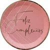 Jollity & Co Feliz Cumpleaño Dessert Plates In Pink